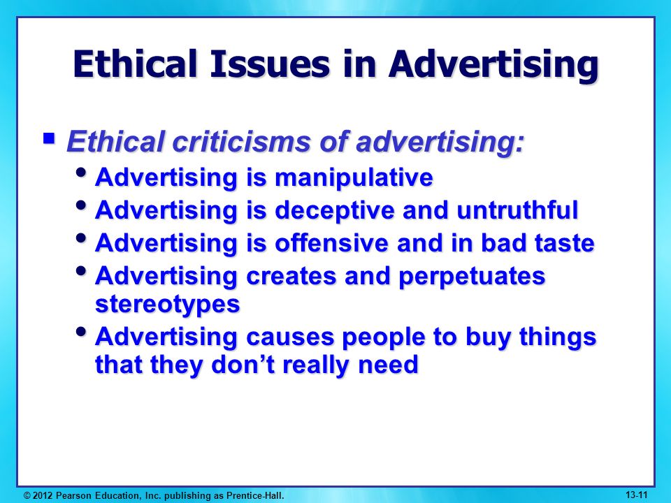 Current Ethical Issues in Internet Marketing –